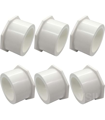 Amazon.com: Canplas 192767 PVC DWV Flush Bushing, 6 x 4-Inch